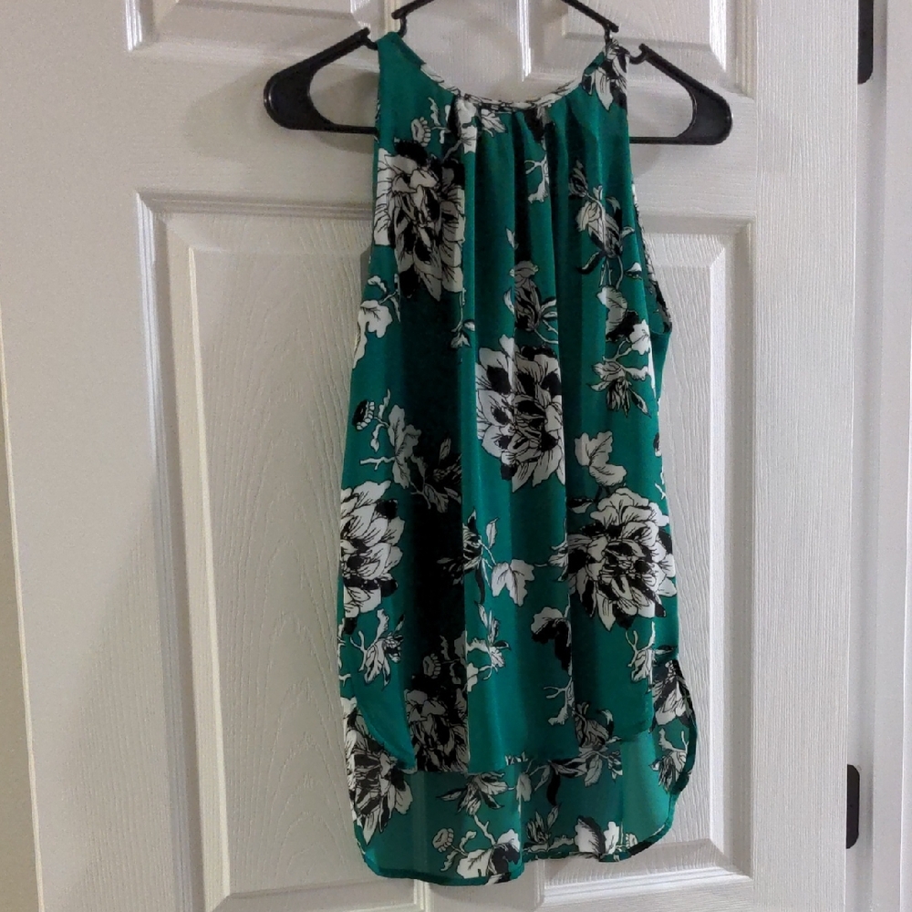 Floral Green Women's Top